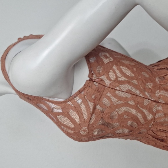 Plenty by Tracy Reese Coral Mariposa Romantic Coquette Lace Mini Dress Size 0P - Picture 7 of 15